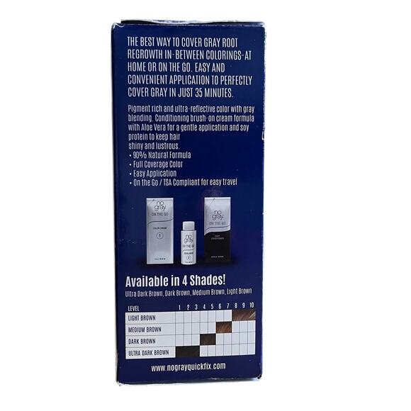 No Gray On The Go Permanent Root Coverage Medium Brown 35 Min Process Time - Picture 3 of 5